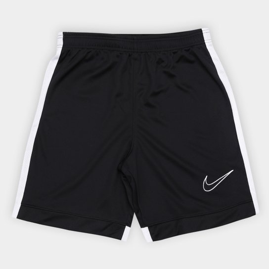Calção Infantil Nike Academy - Preto+Branco
