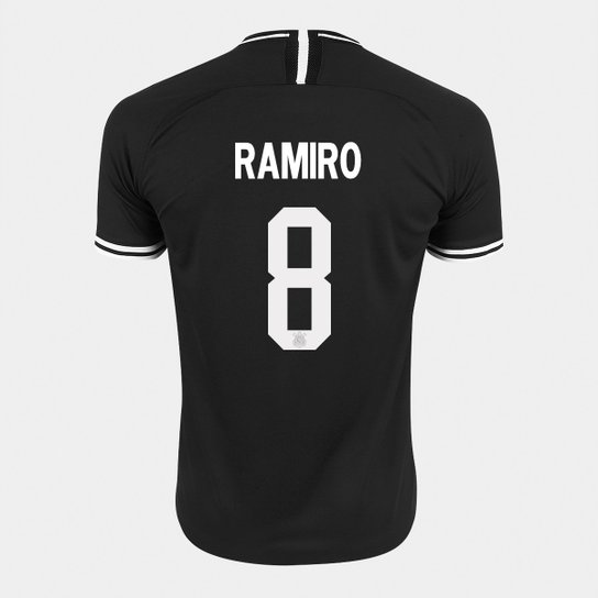 Camisa Corinthians II 19/20 Nº 28 Ramiro - Torcedor Nike Masculina - Preto+Branco