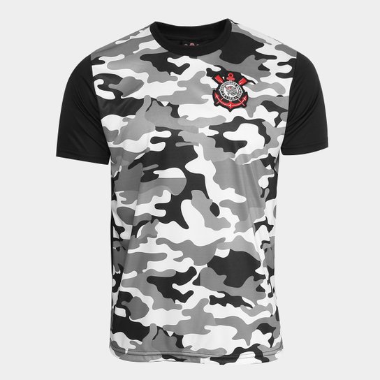 Camisa Corinthians Warriors C/ Patch Masculina - Preto