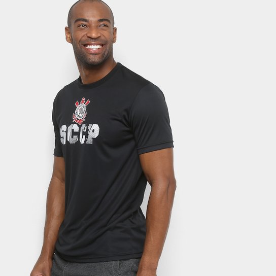 Camiseta Corinthians Davis Masculina - Preto