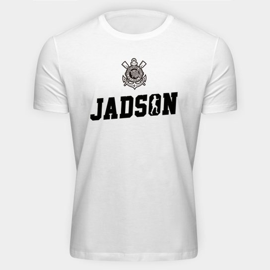 Camiseta Corinthians Jadson Logo - Branco