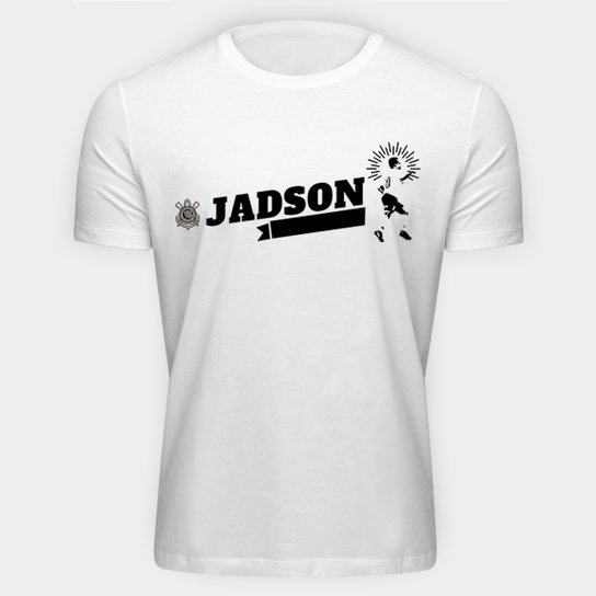 Camiseta Corinthians Jadson Masculina - Branco