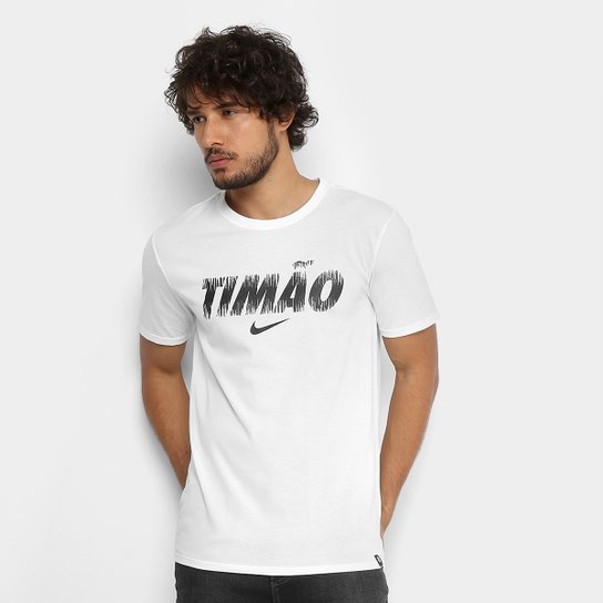 Camiseta Corinthians Nike Dry Masculina - Branco