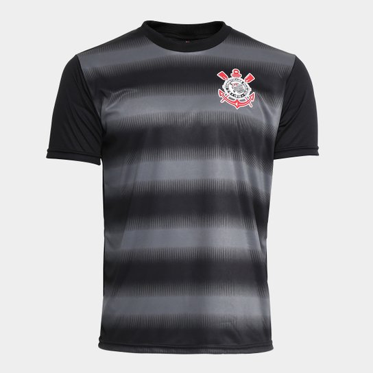 Camiseta Corinthians Zone Masculina - Preto