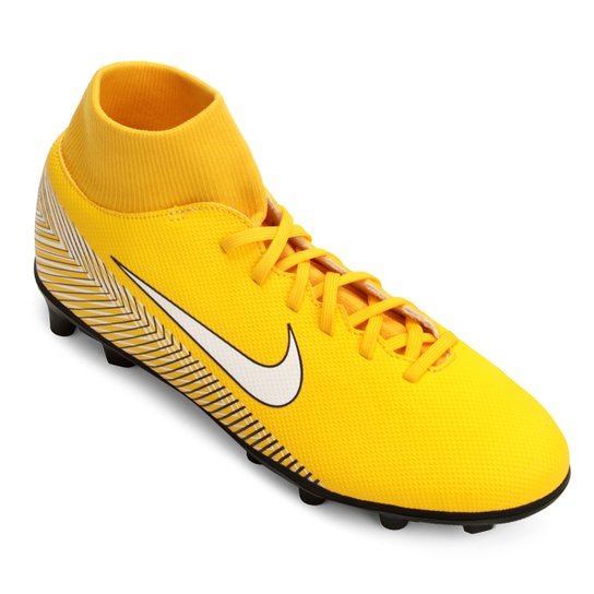 Chuteira Campo Nike Mercurial Superfly 6 Club Neymar FG Masculina - Amarelo+Preto