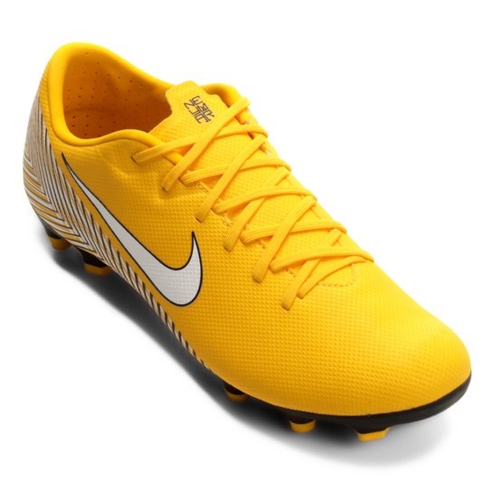 Chuteira Campo Nike Mercurial Vapor 12 Academy Neymar FG Masculina - Amarelo