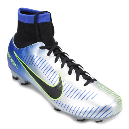 Chuteira Campo Nike Mercurial Victory 6 DF Neymar Jr FG Masculina - Azul+Preto