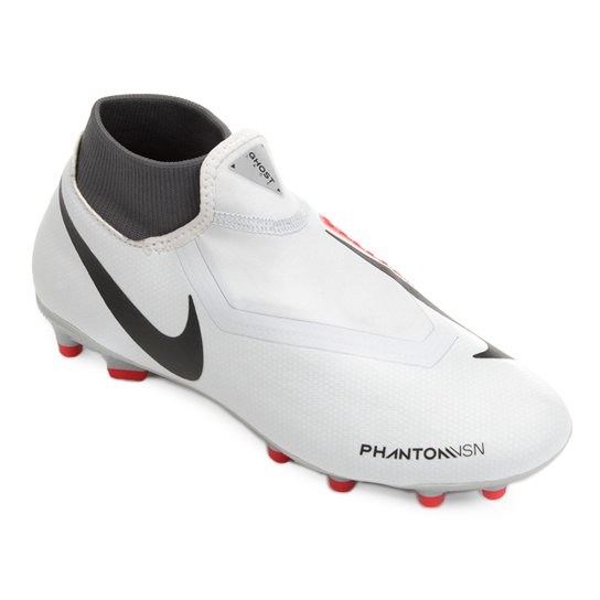 Chuteira Campo Nike Phantom VSN Academy DF FG Masculina - Cinza