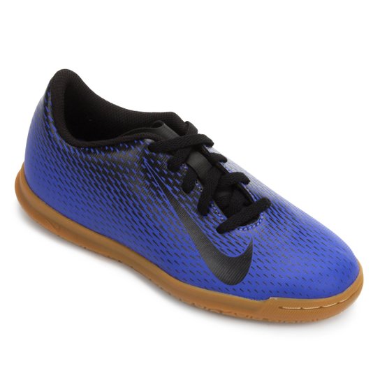 Chuteira Futsal Infantil Nike Bravata 2 IC - Azul+Preto