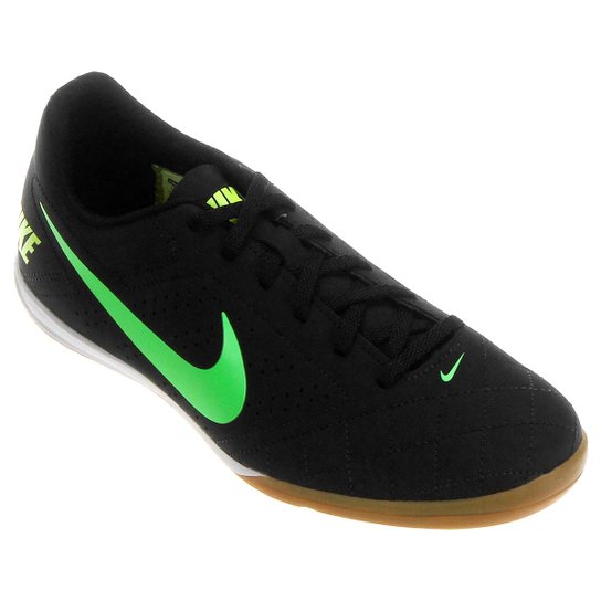 Chuteira Futsal Nike Beco 2 Futsal Masculina - Preto+Verde Limão