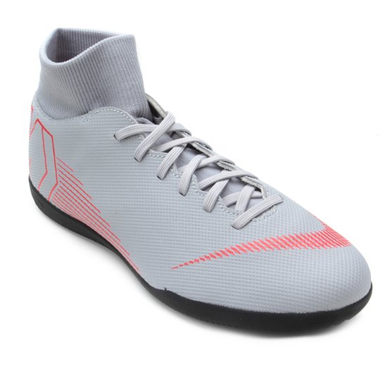 Chuteira Futsal Nike Mercurial Superfly 6 Club Masculina - Cinza