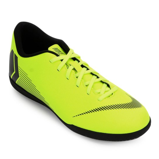 Chuteira Futsal Nike Mercurial Vapor 12 Club Masculina - Amarelo+Preto