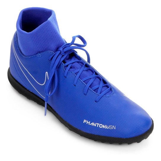 Chuteira Society Nike Phantom VSN Club DF TF Masculina - Azul