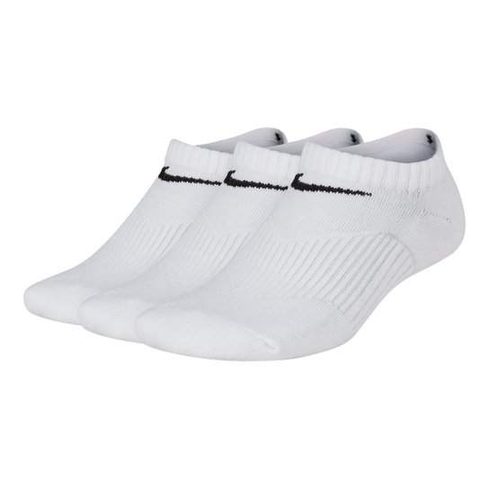 Meia Infantil Nike Cano Baixo 3 Pares - Branco
