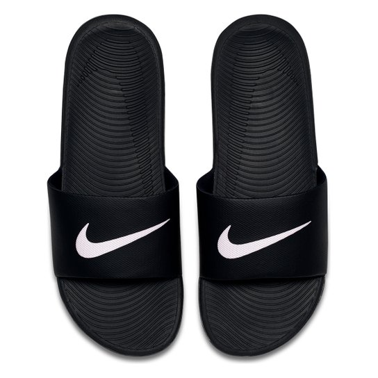 Sandália Nike Kawa Slide Masculina - Preto+Branco