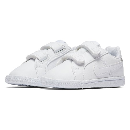 Tênis Infantil Couro Nike Court Royale - Branco