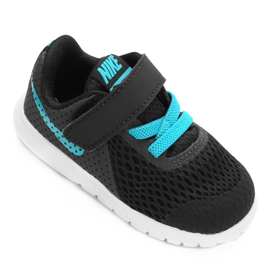 Tênis Infantil Nike Flex Experience 5 - Preto+Azul Turquesa