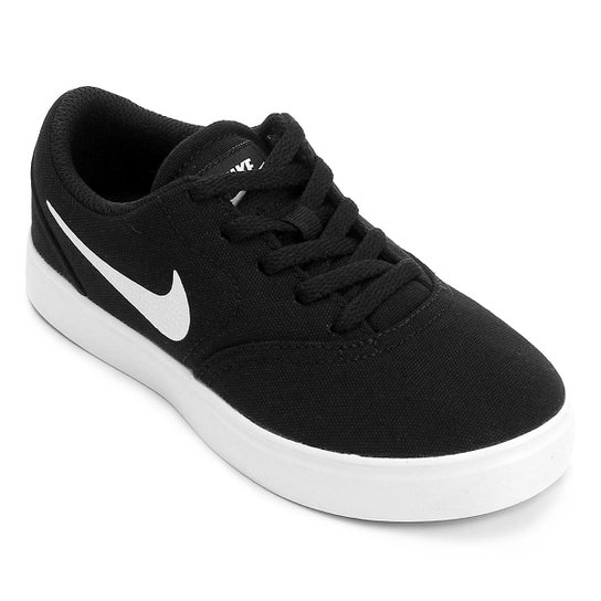 Tênis Infantil Nike SB Check Cnvs - Branco+Preto