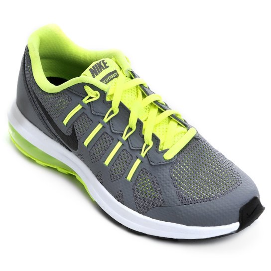 Tênis Nike Air Max Dynasty Infantil - Cinza+Verde Limão