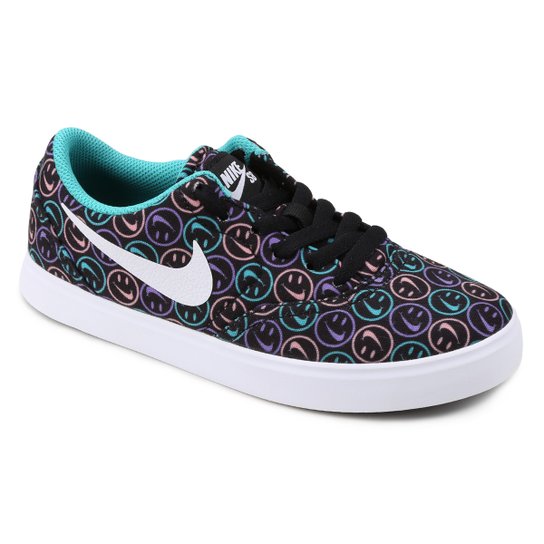 Tênis Nike Sb Check Cnvs Day - Preto+Branco