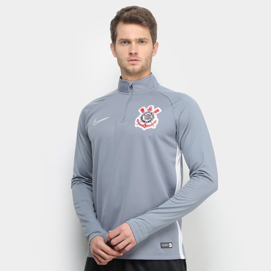 Blusa Corinthians Treino Manga Longa 20/21 Nike Masculina
