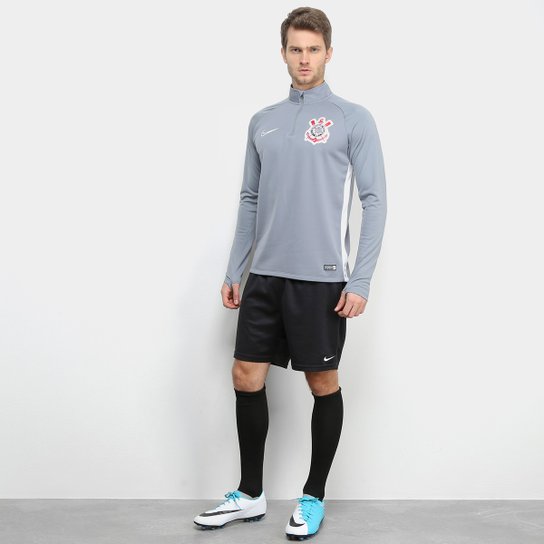 Blusa Corinthians Treino Manga Longa 20/21 Nike Masculina