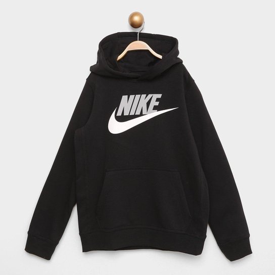Blusão Moletom Juvenil Nike B NSW Club HBR Masculino