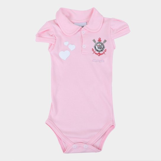 Body Polo Corinthians Infantil Torcida Baby