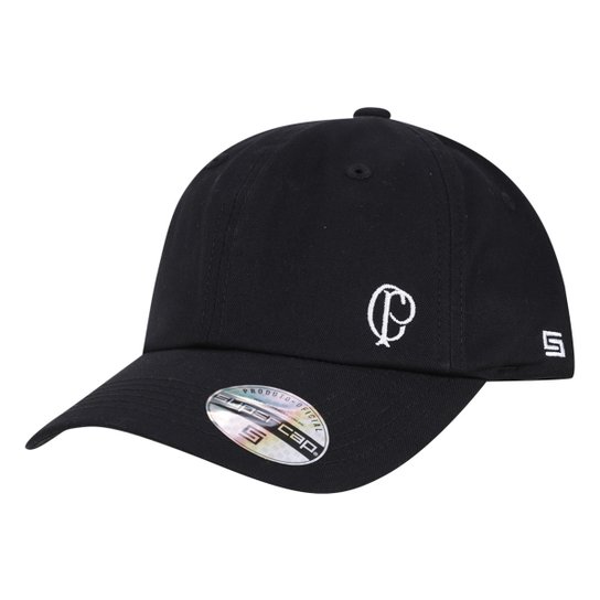 Boné Aba Curva SuperCap Corinthians Bordado Strapback