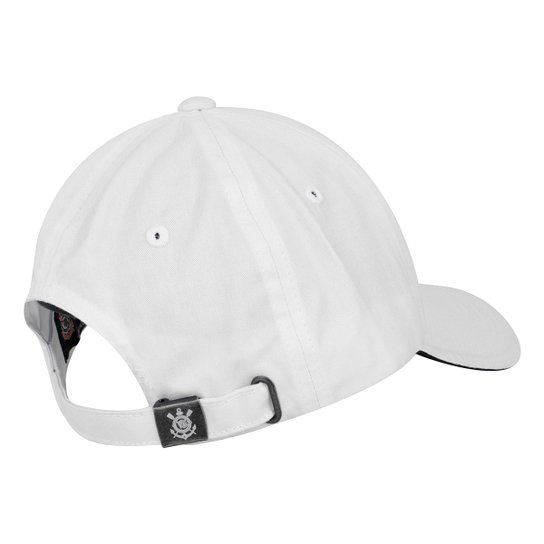 Boné Aba Curva SuperCap Corinthians Bordado Strapback