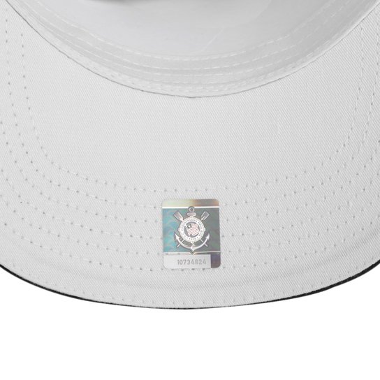 Boné Aba Curva SuperCap Corinthians Bordado Strapback