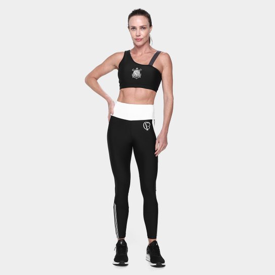 Calça Legging Corinthians Coimbra Fitness Feminina