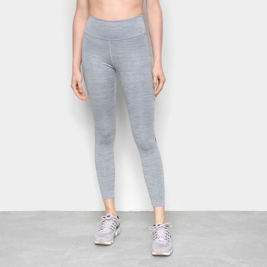 Calça Legging Nike One 7/8 Feminina - Cinza+Preto