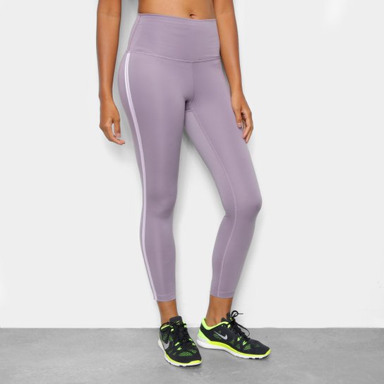 Calça Nike 7/8 Yoga Novelty Cintura Alta Feminina - Lilás+Rosa