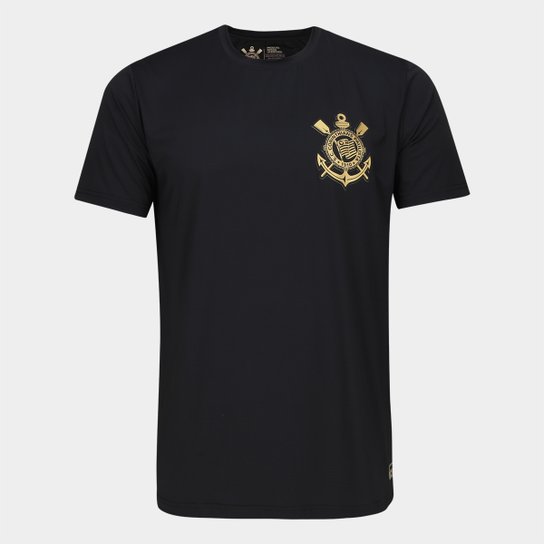 Camisa Corinthians Brasão Dourado Masculina