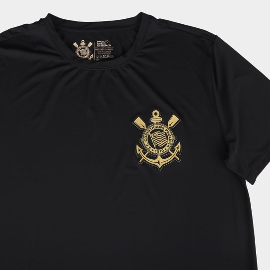 Camisa Corinthians Brasão Dourado Masculina