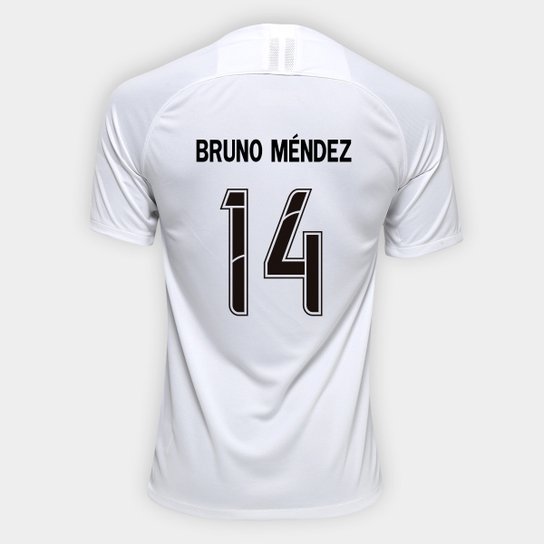 Camisa Corinthians I 19/20 - Bruno Méndez Nº 14 - Torcedor Nike Masculina