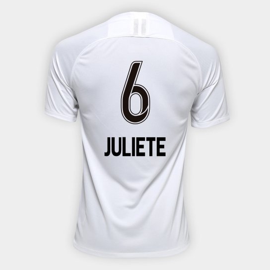 Camisa Corinthians I 19/20 - Juliete N° 6 - Torcedor Nike Masculina