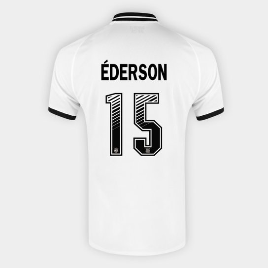 Camisa Corinthians I 20/21 - Éderson Nº 15 - Torcedor Nike Masculina