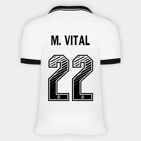 Camisa Corinthians I 20/21 - M. Vital Nº 22 - Torcedor Nike Masculina