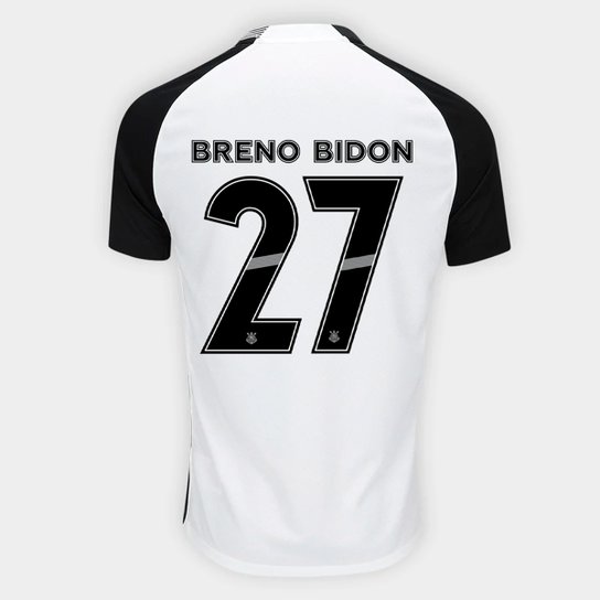 Camisa Corinthians I 25/26 Breno Bidon N° 27 Torcedor Nike Masculina