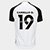 Camisa Corinthians I 25/26 Carrillo Nº19 Torcedor Nike Masculina - Branco+Preto