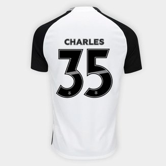 Camisa Corinthians I 25/26 Charles N° 35 Torcedor Nike Masculina