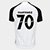 Camisa Corinthians I 25/26 J. Martinez Nº 70 Torcedor Nike Masculina - Branco+Preto