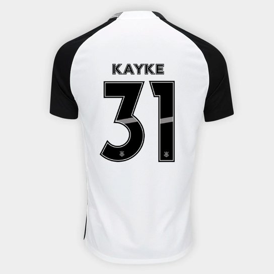Camisa Corinthians I 25/26 Kayke Nº 31 Torcedor Nike Masculina