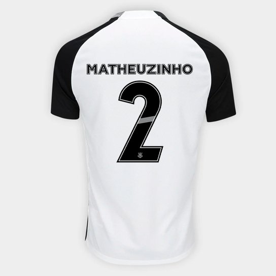 Camisa Corinthians I 25/26 Matheuzinho Nº 2 Torcedor Nike Masculina