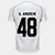 Camisa Corinthians I 26/27 G. Amorim N° 48 Torcedor Nike Masculina - Branco+Preto