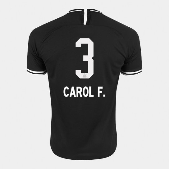 Camisa Corinthians II 19/20 - Carol F. N° 3 - Torcedor Nike Masculina