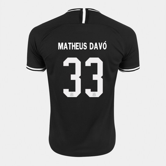 Camisa Corinthians II 19/20 - Matheus Davó Nº 33- Torcedor Nike Masculina