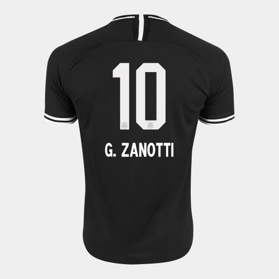 Camisa Corinthians II 19/20 N° 10 G. Zanotti - Torcedor Nike Masculina